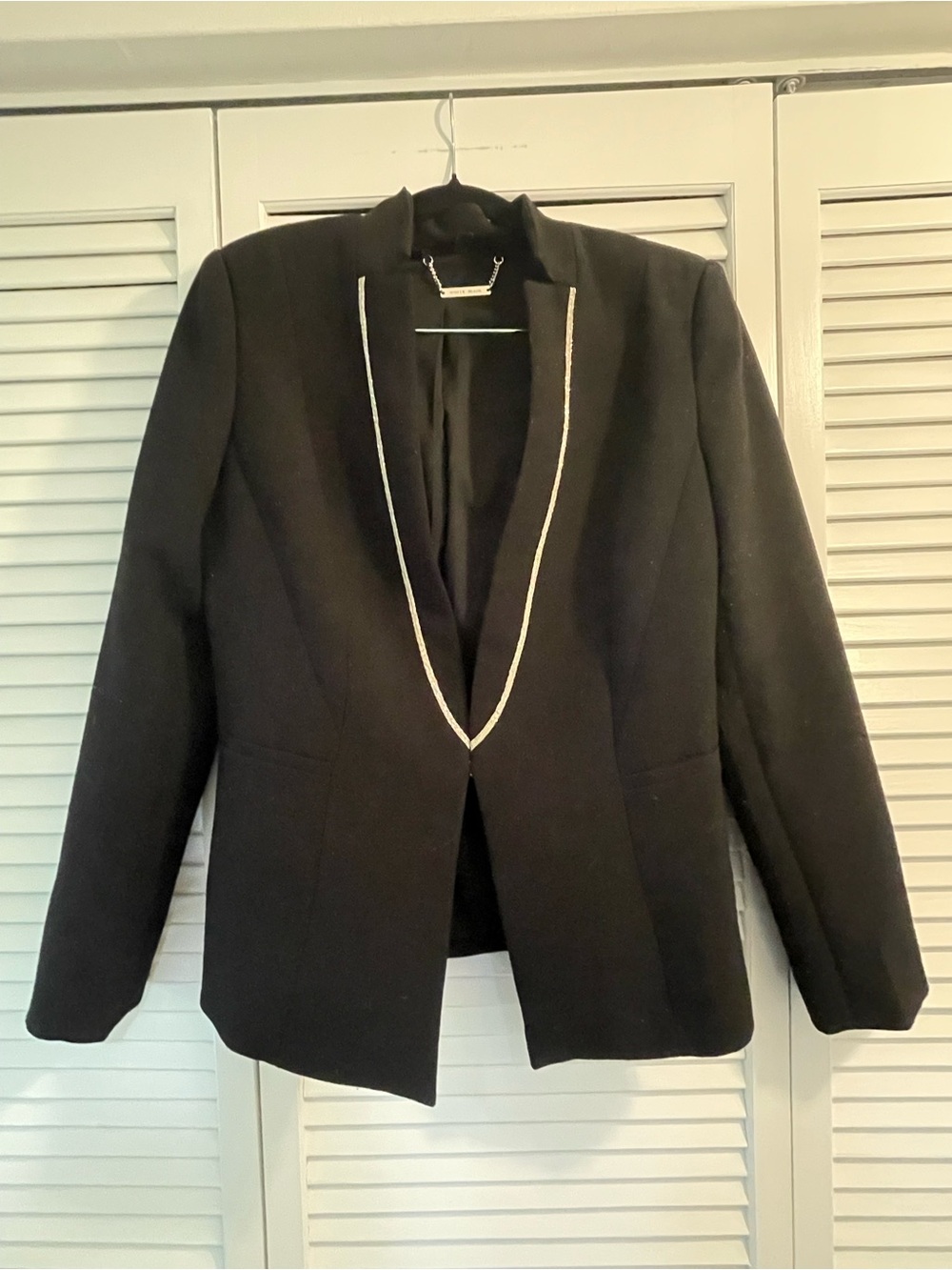 White House Black Market black tuxedo style jacket